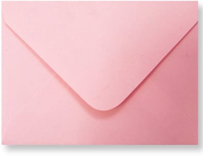 25 Luxe Enveloppen - C7 - Baby Roze- 8,1x11,4cm - 110 grams - Geschikt voor A7
