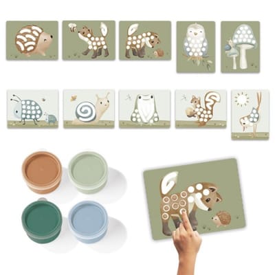 Little Dutch vingerverf Forest Friends - complete set - cadeautip - creatief speelgoed