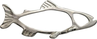 AuBor ®. Broche. Zilver. De zalm.