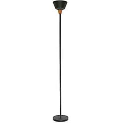 meet by Paperflow Jefferson vloerlamp zwart, metaal/hout, H 1800 mm, E27