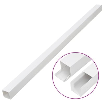vidaXL - Kabelgoot - 40x25 - mm - 30 - m - PVC