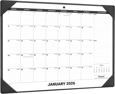 Groot Bureaukalender en Bureaubeschermer Set 2023-2024 (Juli t/m December) - Organiseren en Plannen