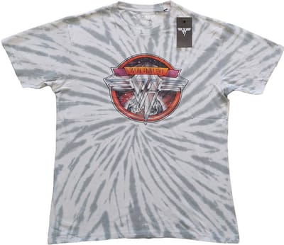 Van Halen - Chrome Logo Heren T-shirt - S - Grijs