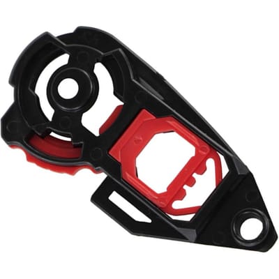 Ensemble de plaque d'engrenage de visière de casque, 1 paire de bases de visière de casque de moto de remplacement pour AGV K1 K3sv K5 Moto rouge