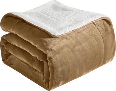 Ultra Zachte Omkeerbare Flanel Sherpa Plaid - Warme Fleece Deken voor Bank en Bed - Pluche Warm Winter Kado
