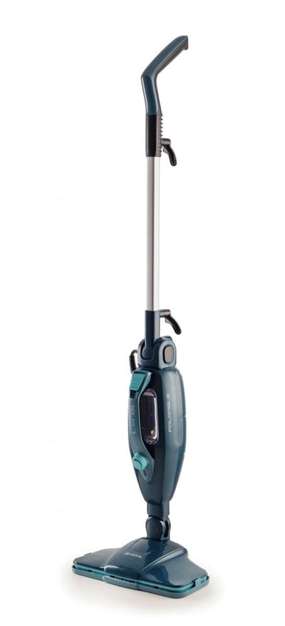 Ariete 4175/01 Steam Mop Foldable 10 in 1 - inklapbare stoomreiniger - vlekkenreiniger - handstomer- 8 accessoires - blauw