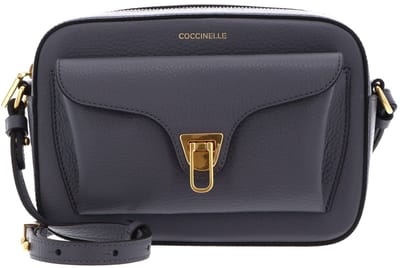 COCCINELLE Leren schoudertas Beat Soft Camera Bag Stove blauwgrijs