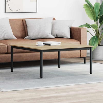 vidaXL - Salontafel - Sonoma - 100 - x - 100 - x - 45 - cm - Bewerkt - hout