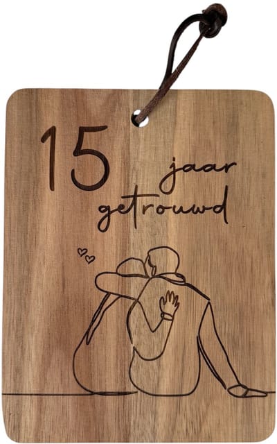15 jaar getrouwd - Huwelijksverjaardag - Kristallen huwelijk - 15 jaar getrouwd cadeau - 15 jaar huwelijk - 15 jaar huwelijk cadeau - Trouwdag - Trouwdag cadeau - Huwelijkscadeau - Trouwdag jubileum - Jubileum huwelijk