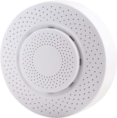 Luchtkwaliteit Monitor - Binnenhuis Sensor - Gezond Leven - 5 in 1 Meting - 10x10x4 cm - Wit