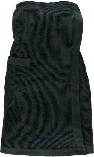 Rento Sharong Kenno 85x145 cm zwart/donker groen - Sauna Badjas