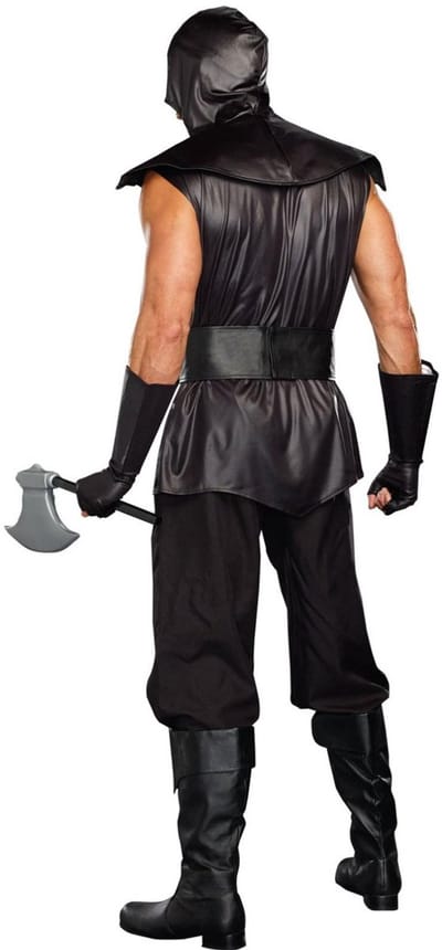 The Assassin Volwassenen Mannen Zwart Ninja's Maat L