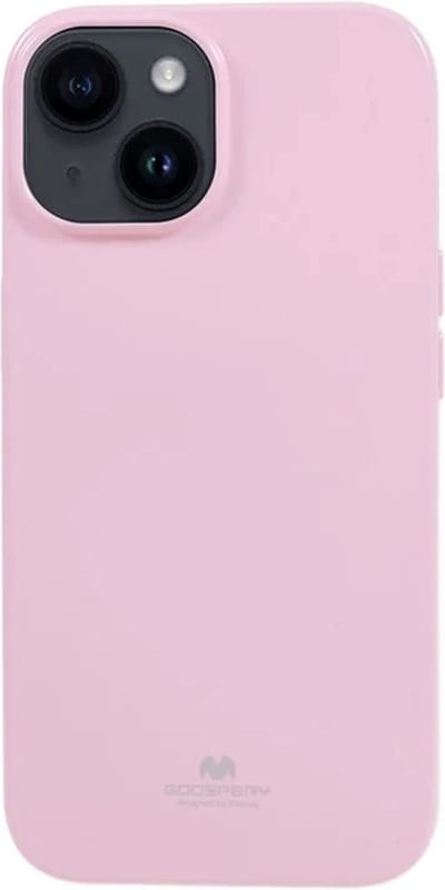 Goospery - iPhone 15 - Backcover hoesje Jelly - Roze