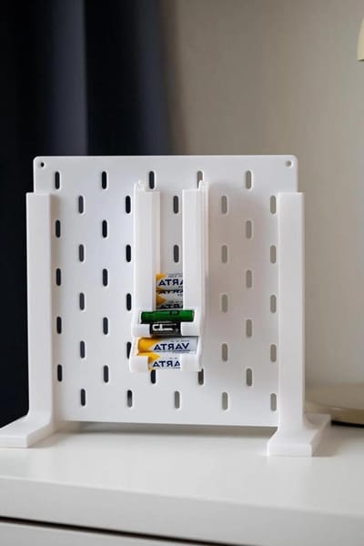 Batterijhouder - Batterij accessoire - Batterijen opbergen - Universeel compatibel - Voor AA en AAA - Wit
