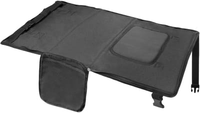 Peuter Vliegtuig Bed - Vliegtuigstoel Verlenger - Reiscomfort Kinderen - 2-in-1 Slaap- en Opbergtas - 76x43 cm - Zwart