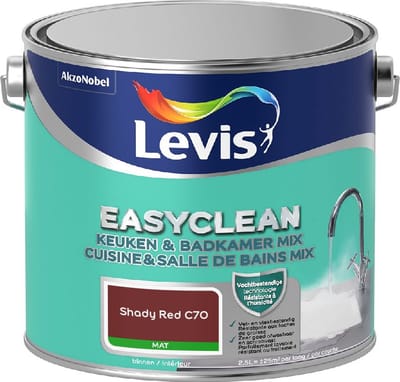 Levis - Easyclean Keuken & Badkamer Mix - Shady Red C70 - Mengverf - 2,5 L