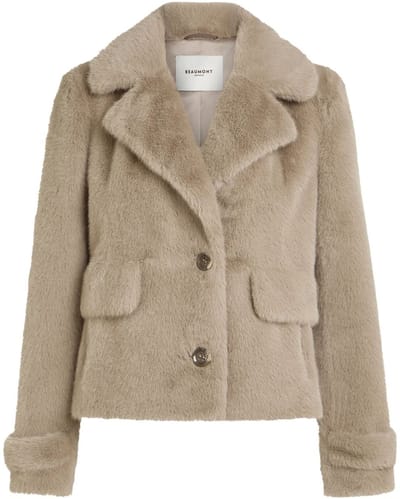 Beaumont Abby Short Coat Jassen Dames - Winterjas - Taupe - Maat 40