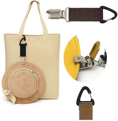 Hoed Clip I Kleding Clip I Tashanger I Tassenhanger I Accessoire Clip I Bruin