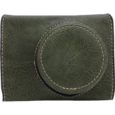 Camera Tas voor PowerShot V1 PU Leer Beschermhoes met Afneembare Verstelbare Schouderriem groen