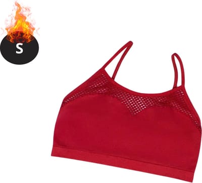 Bovista BH Zonder Beugel - Zonder Bandjes - Push-up Bh's - Comfort Beha - Comfortabel - Sexy - Rood - Maat S