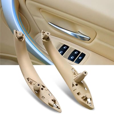 Set van 2 Compatibele Deurgrepen voor BMW 3 Serie F30 F31 F80 - Interieur Handgrepen Achter Links en Rechts - Beige, Vervangingsonderdelen voor 320i, 325i, 328i, 330i, 335i, 340i, M3