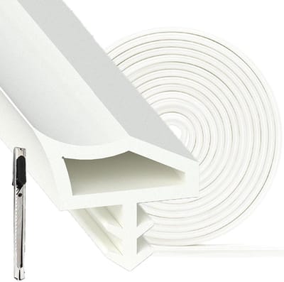 Dailygoods- Deurafdichting 10 Meter - Geluidsisolatie - PVC - Zelfklevend - Dichting voor Deuren - Eenvoudige Installatie - Geschikt voor Openingen 4-5mm