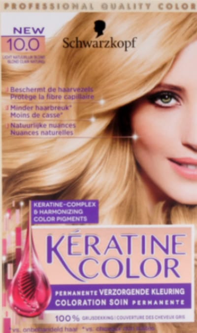 Schwarzkopf Keratine Color 10.0 Licht Natuurlijk Blond Haarverf -1 stuk