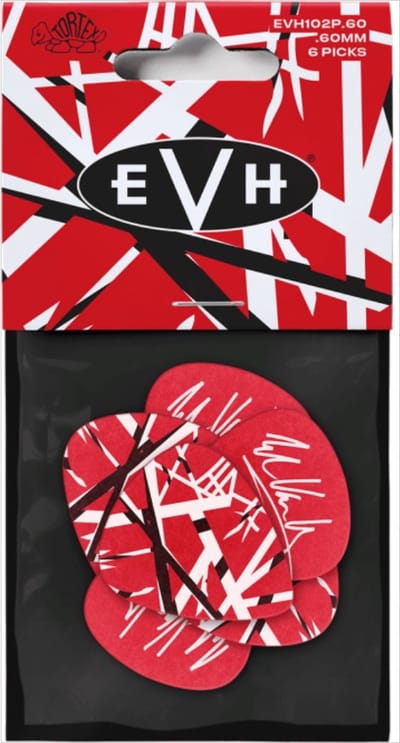 Jim Dunlop EVH Frankenstein - Plectrums - Tortex - 0,60 mm - Player's Pack 6 Stuks