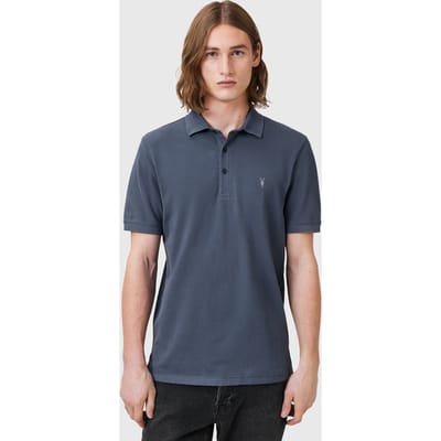 AllSaints Reform Ss Polo Odyssey Blue Taglia: M | Polo Outlet | Uomo | Blu