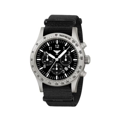 KHS - KHS.PLASSC.NB - Polshorloge - Heren - Solar - PLATOON Steel Solar Chronograph