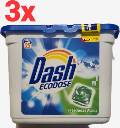 Dash pods Ecodose Alpina Pods - Wasmiddel - 75 wasbeurten (3x25 pods)- Voordeelverpakking