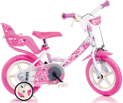 Kindfiets 12 inch Meisjes Fiets Met Zijwieltjes Voor Leeftijd 3 tot 5 Jaar