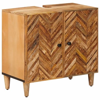 vidaXL - Wastafelkast - Bruin - 62 - x - 33 - x - 58 - cm - Massief - Mango - Hout