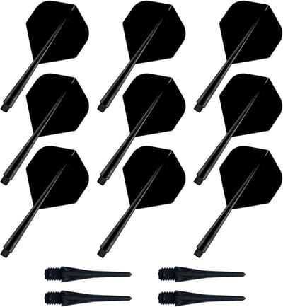 Dartvleugels en Assen Set (9 Stuks) - Professionele Dartaccessoires