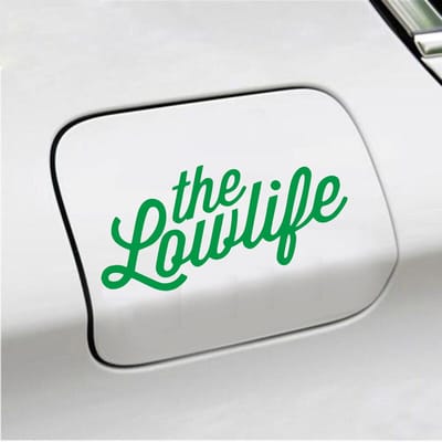 Bumpersticker - The Lowlife - 6,7 X 14,8 - Groen