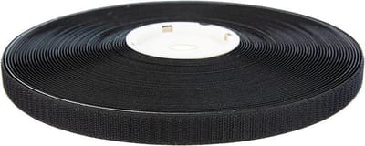 Klittenband - 5 Meter Zwart - Afdekzeilwinkel - 20mm Zelfklevend Hotmelt Haak Harde Kant 5 meter Zwart