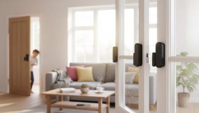 Slimme Deur Sensor - Raam Contact - Thuis Beveiliging - Directe App Meldingen - 10 Stuks - Zwart
