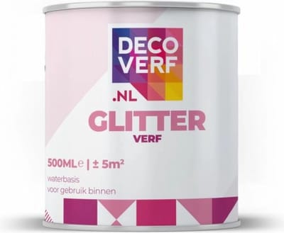 Decoverf glitterverf, 500 ml