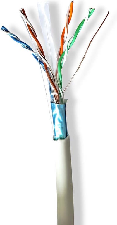 Nedis Netwerk Kabel Rol - CAT6 - Stranded - F/UTP - Koper - 305.0 m - Binnenshuis - Rond - LSZH - Grijs - Trekdoos