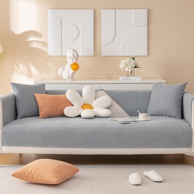 Universeel voor alle seizoenen Chenille Sofa Hoes Nieuwe Antislip Bankhoes Woonkamer Sofa Rugleuning Armleuning Stoelbeschermer Kussen 70x70cm 1pcs