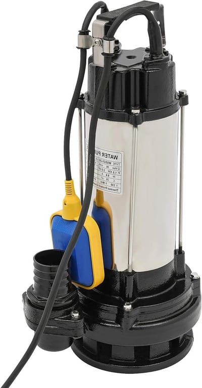 Vuilwaterpomp - Dompelpomp Afvalwater - Water Wegpompen - Roestvrij Staal IP68 - 1500 W - Zwart