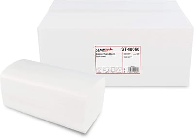Papieren Handdoekjes 2-laags ZZ/V-vouw 4000 Stuks - Absorberend en Scheurvast
