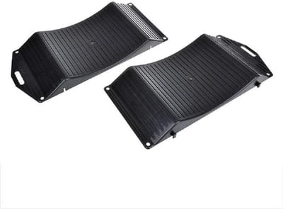 Bandenbeschermers Set - Bandenwieg Plaat - Langdurig Stallen - Voorkomt Bandenvervorming - 13 tot 18 inch - Zwart