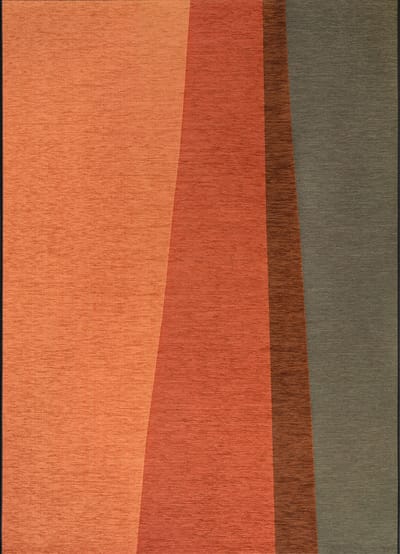 Acsento CapriTerraForest Vloerkleed - 160 x 230 cm - Oranje - Rechthoekig - Polypropylene, Polyester, Acryl - Keuken, Terras - Strepen - Modern