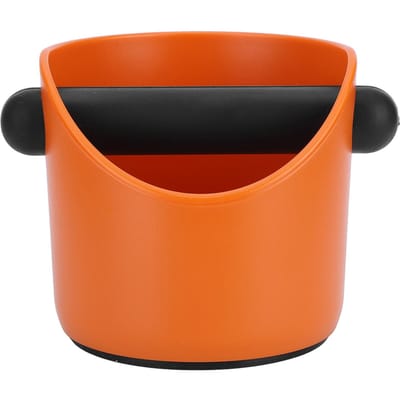 Knock Box antislip opbergbak voor koffiedik, afvalbak voor thuiskoffiebar(Oranje ) black
