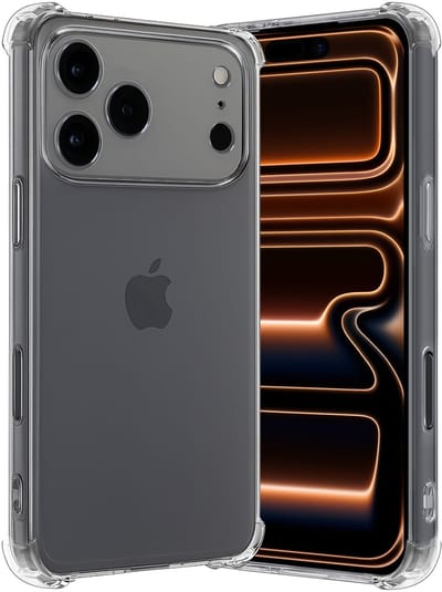 Hoes - Geschikt voor iPhone 17 Pro / 18 Pro - Sterk & Shockproof - Siliconen Case - Back Cover - Telefoon Hoesje Shock Proof - Transparant