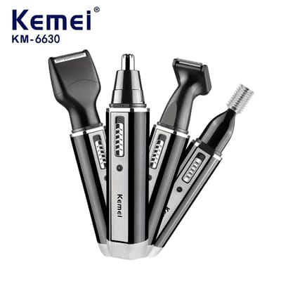 Krachtige Oplaadbare 4in1 Scheerapparaat - Multifunctionele Scheerapparaat Set - Body Shaver + Baard + Haar + Wenkbrauw + Neus Trimmers - Perfecte Lichaamshaar verzorging - Unisex