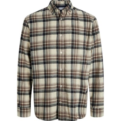 JACK&JONES - JJECLASSIC FLANNEL CHECK SHIRT LS SN - Heren - Overhemden
