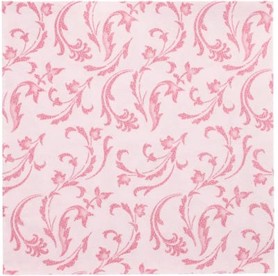 50 Servetten ROYAL Collection 1/4 vouw 40 cm x 40 cm fuchsia Damascato