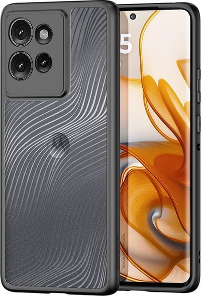 Dux Ducis - Telefoon hoesje geschikt voor de Motorola Edge 50 - Back Cover - Aimo Series - Zwart